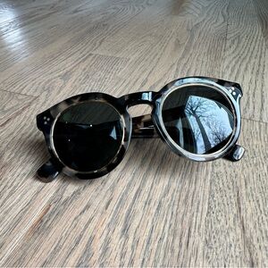illesteva Leonard 2 Ring Round Tortoiseshell Sunglasses